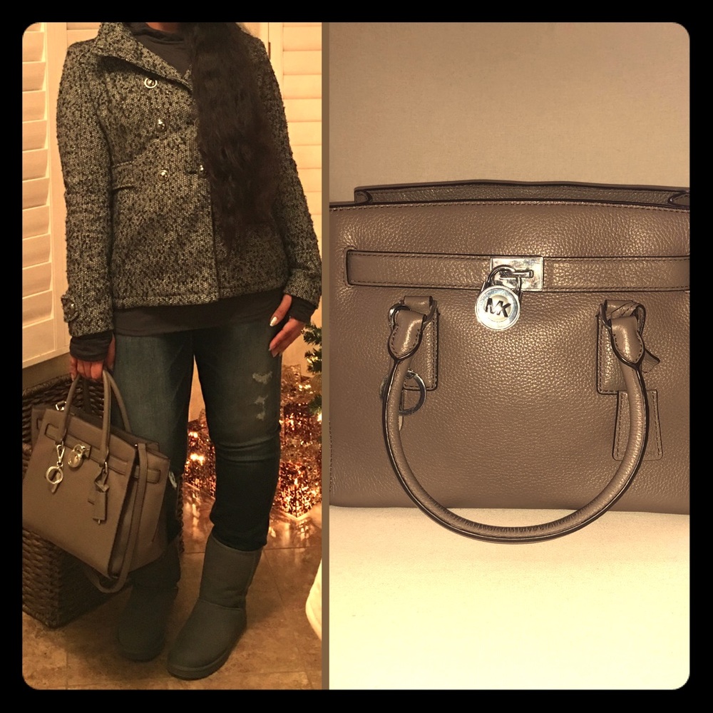Michael Kors Leather Hamilton Traveler Cinder